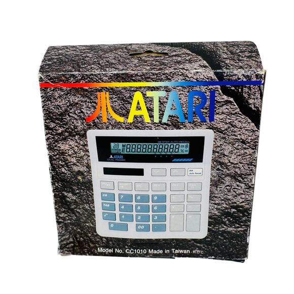 Vintage NOS w/ Box Atari CC1010 Calculator Retro Computer PC Gaming Collection - Picture 3 of 7